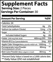 Apple Cider Vinegar Yummies ingredients