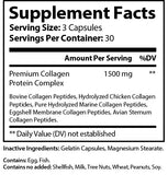 Collagen Plus ingredient list: Includes Types I, II, III, V and X